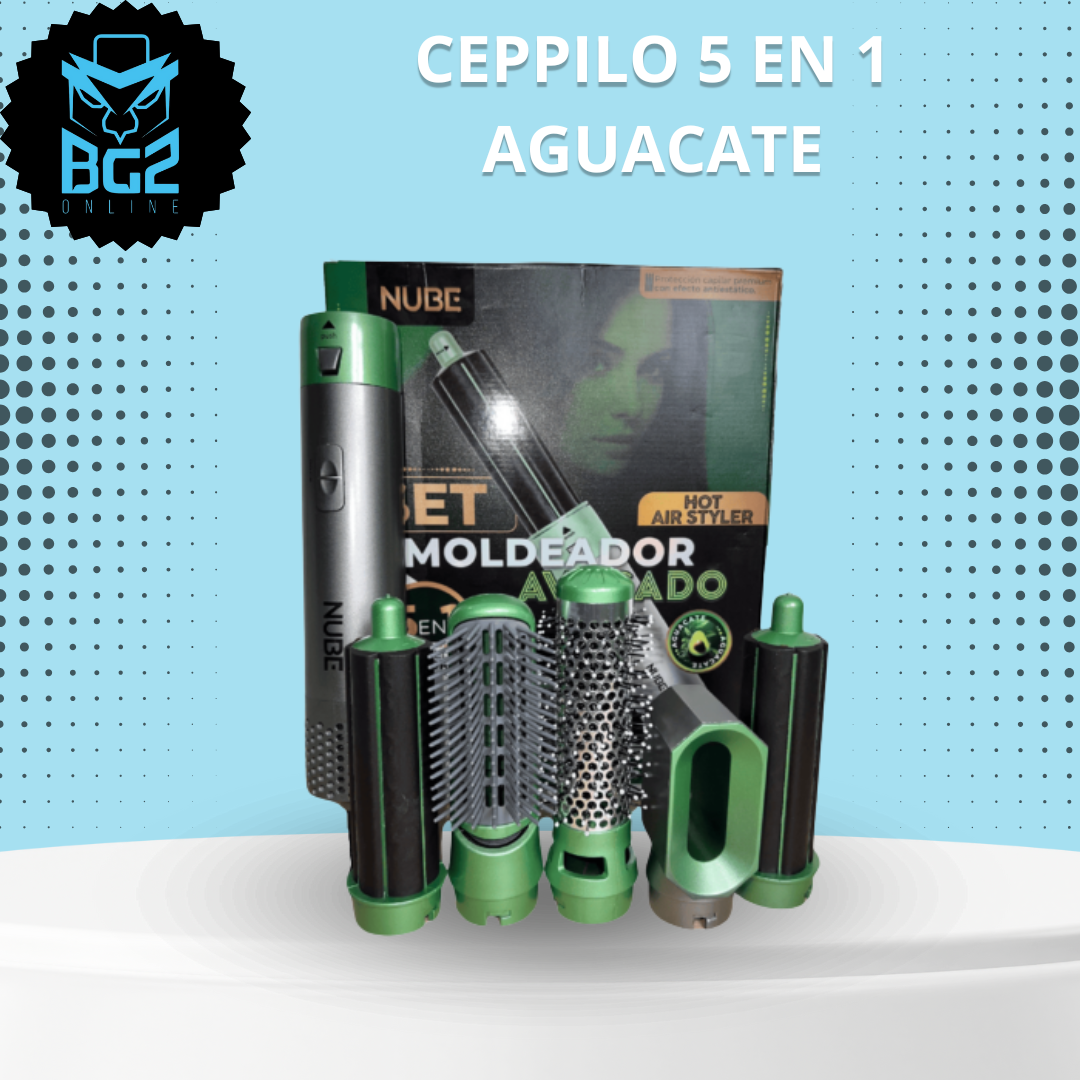 CEPILLO 5 EN 1 DE AGUACATE